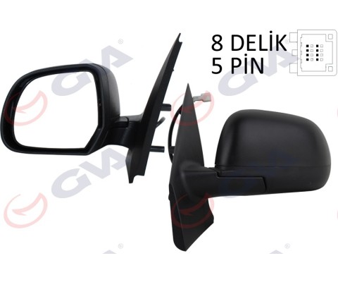 DIŞ DİKİZ AYNASI SOL DOKKER-LODGY 12> ELEKTRİKLİ ISITMALI KONVEKS 5 FİŞ VM-6803EHL