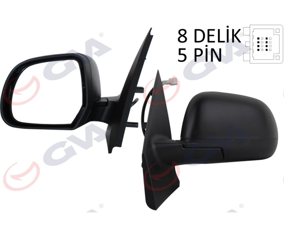DIŞ DİKİZ AYNASI SOL DOKKER-LODGY 12> ELEKTRİKLİ ISITMALI KONVEKS 5 FİŞ VM-6803EHL