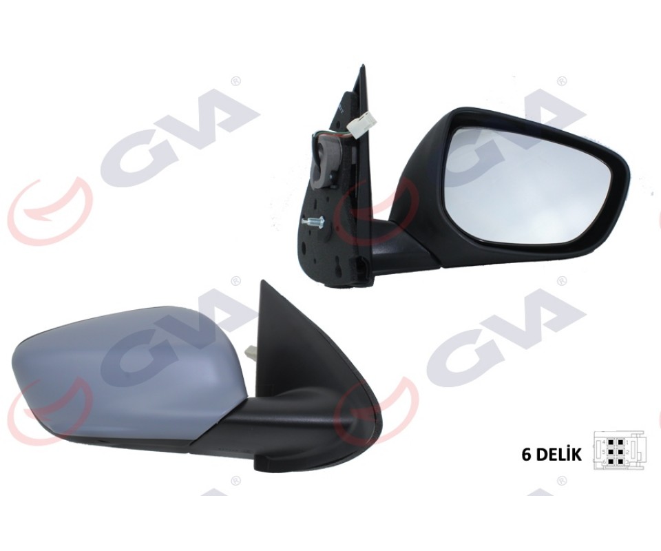 DIŞ DİKİZ AYNASI SAĞ C-ELYSEE-301 13> ELEKTRİKLİ ISITMALI SENSÖRLÜ ASTARLI KONVEKS VM-512EHPSR