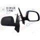 DIŞ DİKİZ AYNASI SAĞ DOKKER-LODGY 12> ELEKTRİKLİ ISITMALI KONVEKS 7 FİŞ VM-6803EHSR