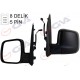 DIŞ DİKİZ AYNASI SOL FIORINO-BIPPER-NEMO 07> ELEKTRİKLİ ISITMALI KONVEKS 5 FİŞ VM-6115EHL