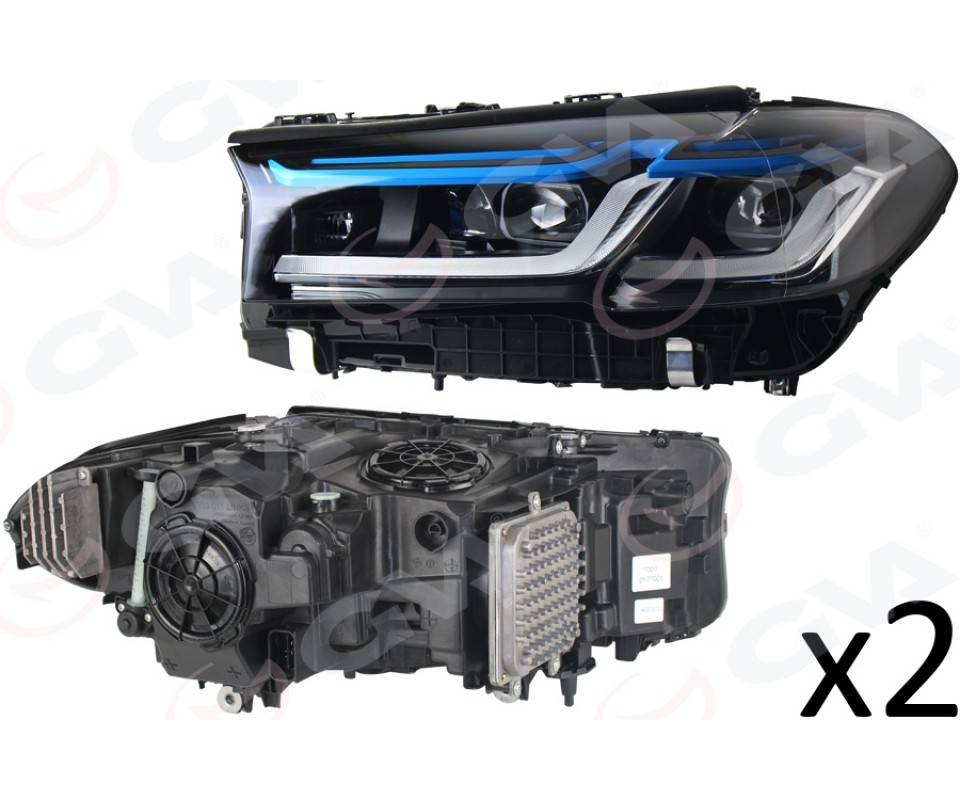 KOMPLE FAR SAG SOL SET MODIFIYE LCI-TIPI LASER-LIGHT BEYINLER UZERINDE BMW G30 2017>2019