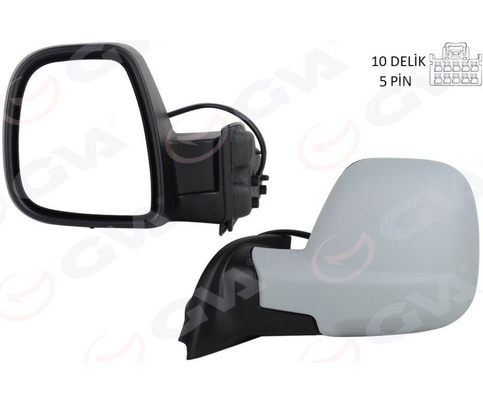 DIŞ DİKİZ AYNASI SOL BERLINGO-RIFTER 19>COMBO-PROACE CITY 19> ELEKTRİKLİ ASTARLI REZİSTANSLI