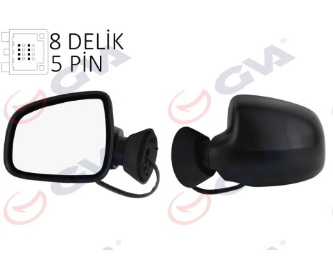 DIŞ DİKİZ AYNASI SOL LOGAN SW-MCV 08> ELEKTRİKLİ ISITMALI KONVEKS 5 FİŞ VM-6801EHL