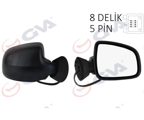 DIŞ DİKİZ AYNASI SAĞ LOGAN SW-MCV 08> ELEKTRİKLİ ISITMALI KONVEKS 5 FİŞ VM-6801EHR