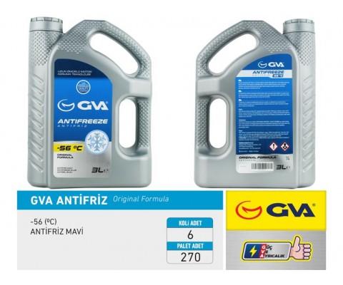 ANTİFRİZ 3 LT -56 C MAVİ Koli 6 Ad