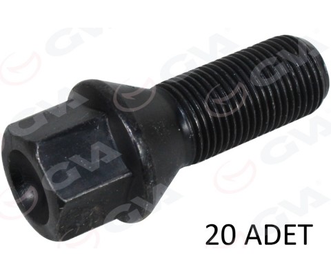 BİJON CİVATASI SİYAH ALPINA-BMW-MINI-TOYOTA AA17-M14 x 1.25 x 28 paket adet: 20
