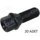 BİJON CİVATASI SİYAH ALPINA-BMW-MINI-TOYOTA AA17-M14 x 1.25 x 28 paket adet: 20