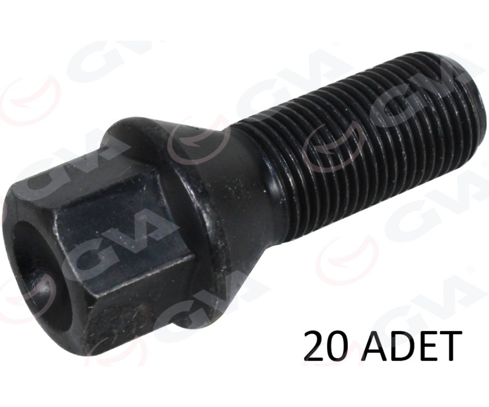 BİJON CİVATASI SİYAH ALPINA-BMW-MINI-TOYOTA AA17-M14 x 1.25 x 28 paket adet: 20