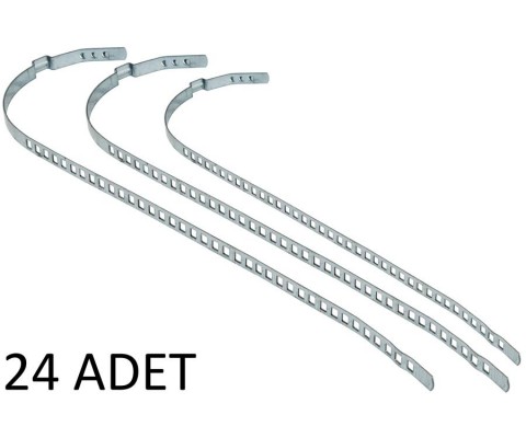 AKS KÖRÜK KELEPÇESİ UNİVERSAL 9mm UZUN PKT 24 LÜK PASLANMAZ GALVENİZLİ SAÇ