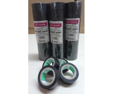 PVC BANT SİYAH 19mmx9.15m