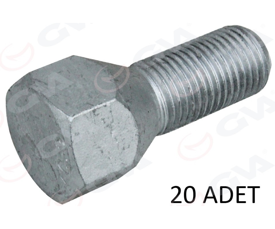 BİJON CİVATASI GEOMET-KISA ALFA ROMEO-FIAT LANCIA-TEMPRA-TIPO-UNO AA19-M12x1.25x22 PAKET ADET:20