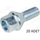 BİJON CİVATASI DELİKLİ-GALVANİZ DACIA-MERCEDES-RENAULT AA17-M12x1.50x22 PAKET ADET : 20