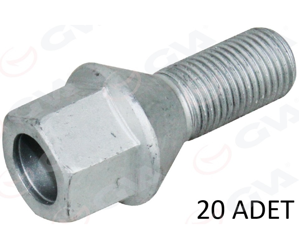 BİJON CIVATASI DELİKLİ-GEOMET FIAT DOBLO Y.M CITROEN-PEUGEOT-OPEL-FORD AA17 -M12x1.25x22 PAKET ADET : 20