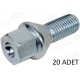 BİJON CİVATASI DELİKLİ-GALVANİZ ABARTH-FIAT-OPEL-SUZUKI-VAUXHALL ASTRA-VECTRA-COMBO- GRANDE PUNTO AA17-M12 x1.50x22 paket adet: 20