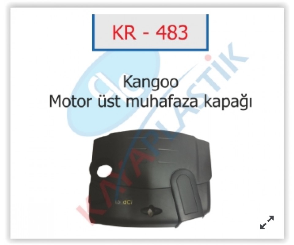 MOTOR ÜST KORUMA KAPAĞI RENAULT CLIO II 98>05 KANGOO II 05> DACIA LOGAN 06> SANDERO 06> 1.5 DCI K9K