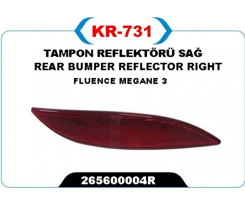 TAMPON REFLEKTÖRÜ SAĞ FLUENCE-MEGANE 3