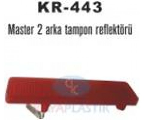 ARKA TAMPON REFLEKTÖRÜ SAĞ-SOL MASTER II 01>MOVANO II 01> TRAFIC II 06> VIVARO 06>