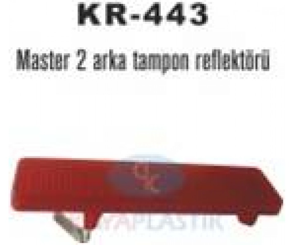 ARKA TAMPON REFLEKTÖRÜ SAĞ-SOL MASTER II 01>MOVANO II 01> TRAFIC II 06> VIVARO 06>