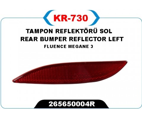TAMPON REFLEKTÖRÜ SOL FLUENCE-MEGANE 3