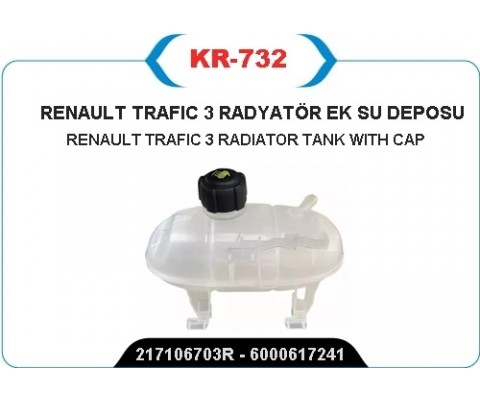 YEDEK SU DEPOSU GENLEŞME KAVANOZU OPEL VIVARO B 14> RENAULT TRAFIC III 14> OPEL VIVARO B 14<19 1. 6dCi R9M KAPAKLI