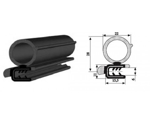 KAPI FİTİLİ ÜNİVERSAL 21 MM 1 METRE,