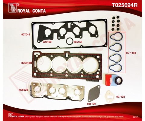 MOTOR ÜST CONTA TK. MEGANE I 96> CLIO II 98> KANGOO 97> CLIO SYMBOL I 00> 1.4 K7J 1.6 K7M