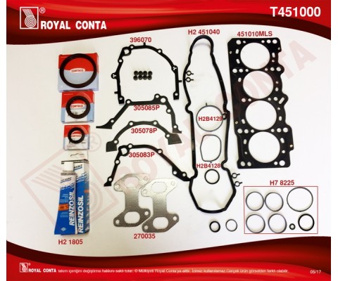 TAKIM CONTA PALIO-ALBEA-PUNTO-LINEA 1.4 8V 77 HP