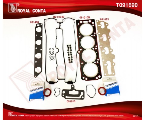 ÜST TAKIM CONTA VECTRA B 96>02 ASTRA F 95>98 OMEGA B 94>99 VECTRA A 92>95 2.0 16V X20XEV 136HP KEÇELİ-SUBAP LASTİKLİ