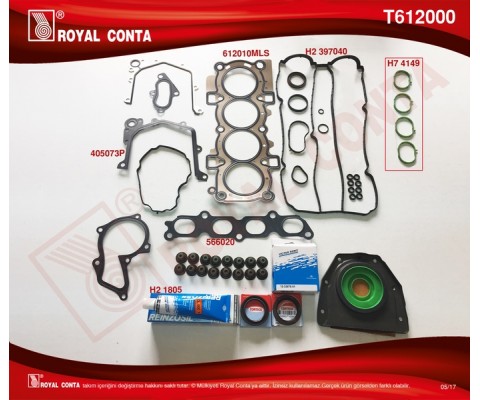 MOTOR TAKIM CONTA REINZ KEÇELİ S LASTİKLİ FIESTA VI 1.4 16V 97HP 10/08 >
