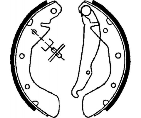 ARKA PABUÇ BALATA CORSA C 00-09 VECTRA A 93-95 ASTRA F 91-98 LACETTI 05 NUBIRA 03 200x46