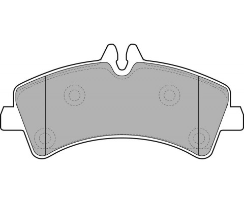 FREN BALATASI ARKA MERCEDES SPRINTER B906 06 . VW CRAFTER 30-35-50 CIFT TEKER