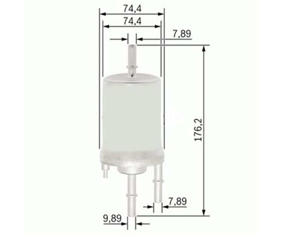 YAKIT FİLTRESİ AUDI A4 1.8T 02-04 - A6 2.4-3.0 04-06 - A8 6.0 03-10 x