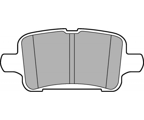 ARKA FREN BALATASI OPEL ASTRA K 1.0-1.4-1.4T-1.6T-1.6 CDTI 16 22 106.5x46.3x16.6