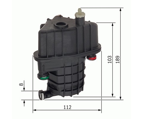 YAKIT FİLTRESİ CLIO III 1.5DCI 05- -MODUS 1.5DCI 04- 8200447197