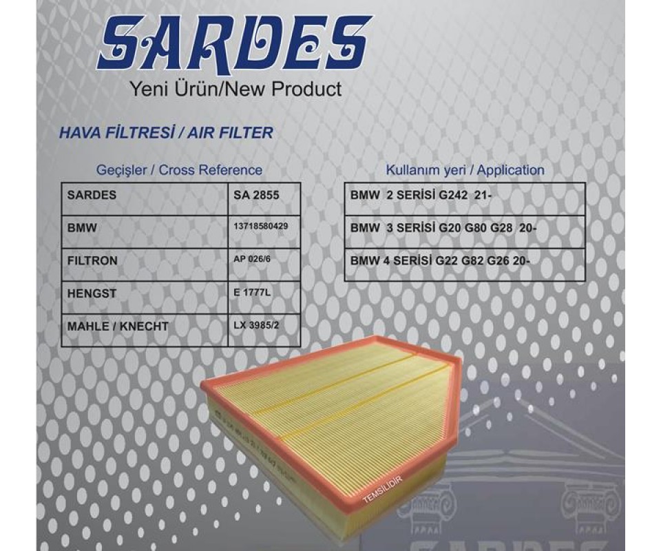HAVA FILTRESI BMW B47 G42 G20 G21 G28 G22 G23 G26
