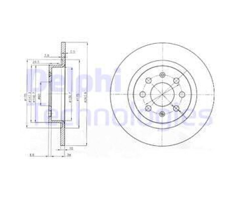 ARKA FREN AYNASI CORSA E 14 ADAM 13 PUNTO EVO-GRANDE PUNTO 05 264x10x4DLxHAVALI 15 İNÇ 55700592