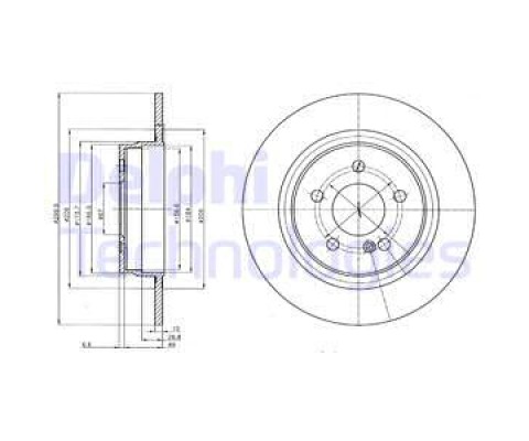FREN DISKI ARKA MERCEDES W204 S204 C204 C207 A207