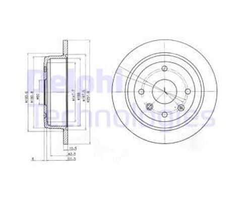 ARKA FREN DİSKİ AVEO 05 13 LACETTI 2005 NUBIRA 2005 OPTRA 2003-2008 257X10.5X60X4DL DOLU