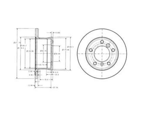 FREN DISKI ARKA MERCEDES SPRINTER B901 B904 . VW LT 28-35-46 TEK TEKER