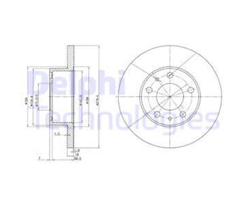 ÖN FREN AYNASI BOXER 94-4.02 JUMPER 94-4.02 DUCATO 94/4.02 280x18x5DL 1.4Q