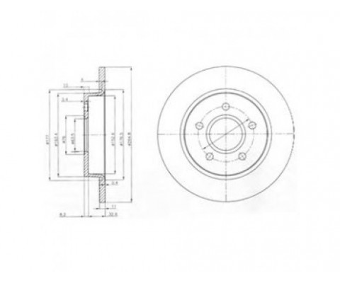 ARKA FREN DISK AYNASI FOCUS II 04 C MAX 07 1.6TI 16V 1.6TDCI 1.8 MAZDA III 03 OLCU 265 11 5 BIJON