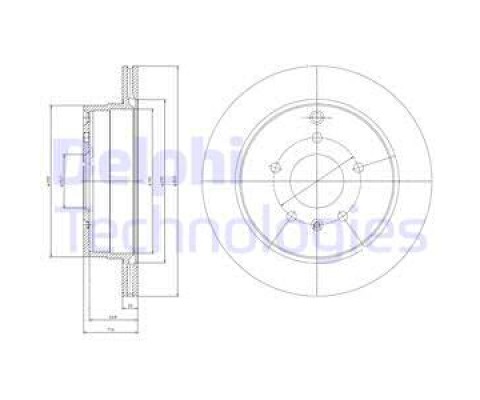 ARKA FREN AYNASI ANTARA 2.4-3.2 V6-2.0 CDTI 07 CHEVROLET CAPTIVA 2.4-3.2-2.0D 06 303x20x5DLxHAVALI