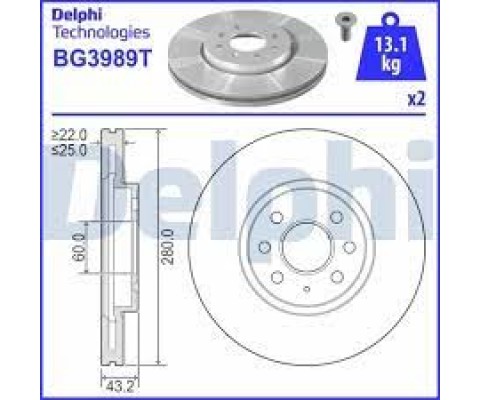 ÖN FREN AYNASI ASTRA H 1.4-1.6 04 MERIVA 1.6 03 COMBO 1.3 CDTİ 4.05 280x25x4DLxHAVALI 569067-95526653-95526654-93197712