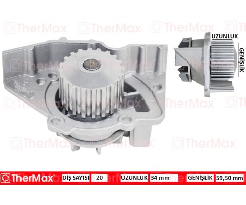 DEVİRDAİM PARTNER-BERLINGO 96 > JUMPER-SCUDO 96-02 EXPERT 96 > PA391 PA911 20 DİŞ-59.5mm-34m