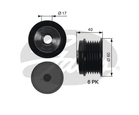 ALTERNATÖR KASNAĞI 39.2mm CMAX-FIESTA VI-FOCUS III-KUGA II-TRANSİT-CONNECT-COURIER 1.5-1.6-2.0TDCİ