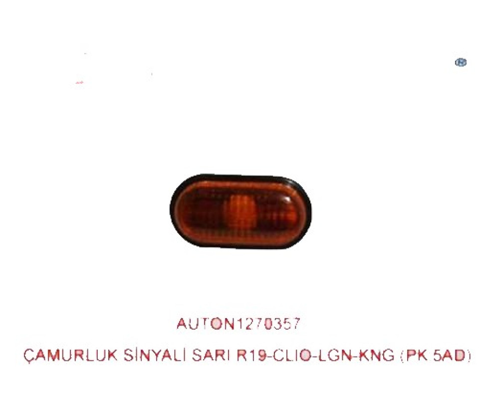 ÇAMURLUK SİNYALİ SARI RENAULT R19-CLIO-MEGANE-LAGUNA-R21 MASTER II