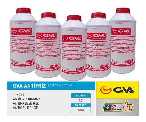 ANTİFRİZ 1.5 LT -37 C KIRMIZI LONG LİFE 1 Adet ORGANIK