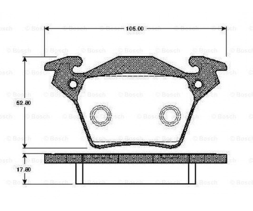 ÖN FREN BALATASI RENAULT MEGANE IV 15> TÜM MOTOR TİPLERİ G:129MM Y:58.4 MM K:18MM