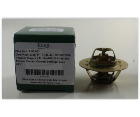 TERMOSTAT 88C PEUGEOT P106-P205-P306-P309-P405-P605-P104-P806-PARTNER-BOXER CITROEN BERLINGO-XSARA -SAXO-JUMPER-XANTIA-ZX-BX-AX-XM RENAULT R11-FLASH-R9-R19 DZL-LGN 93-01 -KNG-DUCATO